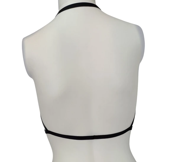 ASM0266 Bayan Siyah Bralet Büstier Sütyen - 2