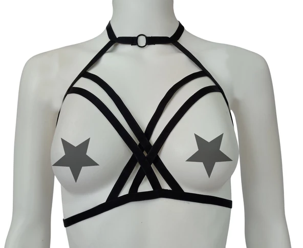 ASM0266 Bayan Siyah Bralet Büstier Sütyen