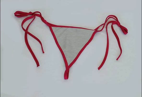 ASM0267 Bayan Renkli Özel Gün String - 7