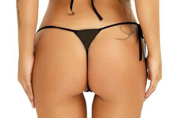 ASM0253 Bayan Siyah  Enna String Tanga - 3