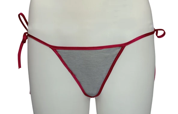 ASM0275 Bayan Kırmızı İpli Renkli String