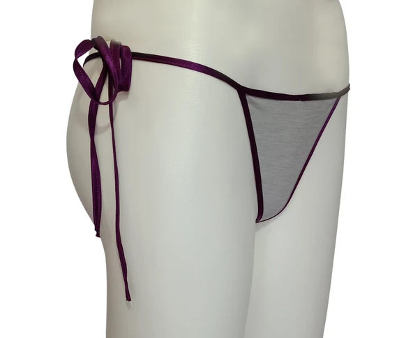 ASM0270 Bayan Renkli Özel Gün String - 2