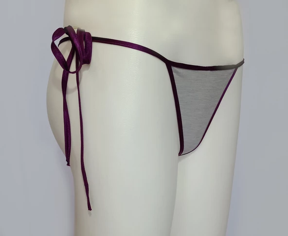 ASM0270 Bayan Renkli Özel Gün String - 5