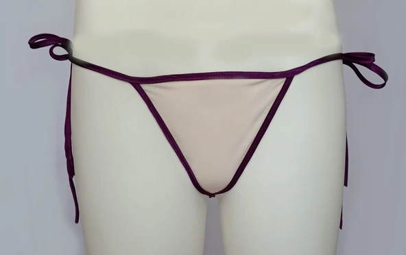 ASM0274 Bayan Mor İpli Renkli String - 4