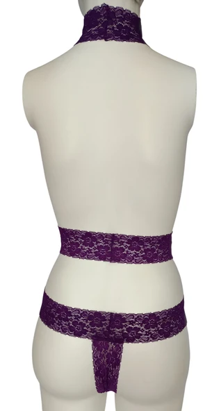 2 Li ASM0254 Bayan Mor Marya Egzotik Sütyen Takım - 5