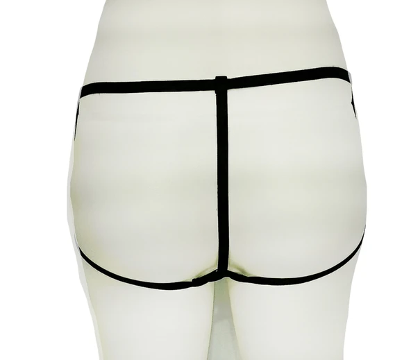 ASM0169 Kadın Siyah Karamis Şort - 2