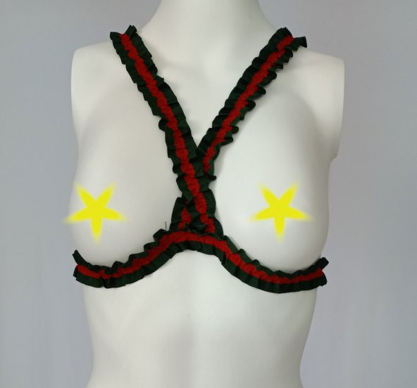 ASM0184 Bayan Guccili Özel Şerit Bustiyer Bralet Südyen - 3