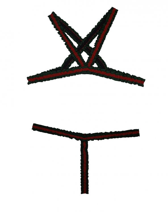 ASM0185 Bayan Guccili Özel Şerit Bralet Südyen Takım - 8