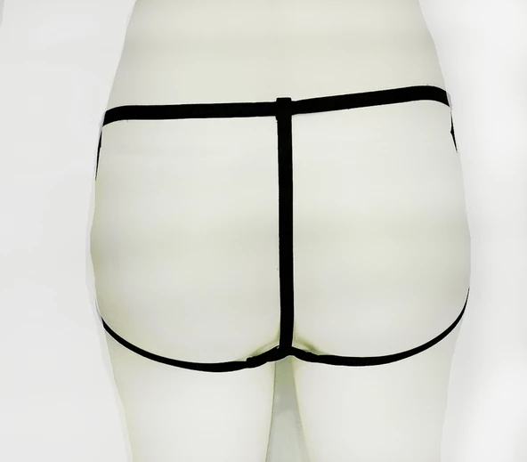 ASM0169 Kadın Siyah Karamis Şort - 6