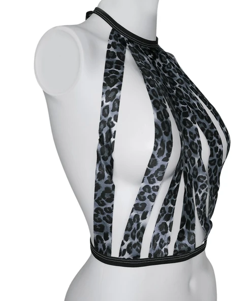 ASM0257 Bayan Lepoar Lisa Kafes Büstier - 2