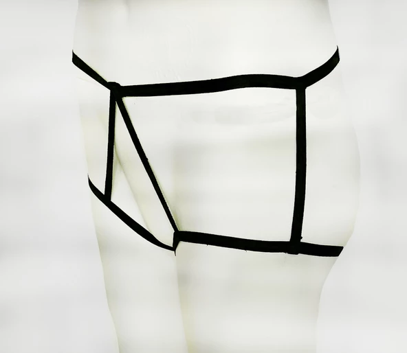 ASM0169 Kadın Siyah Karamis Şort - 4