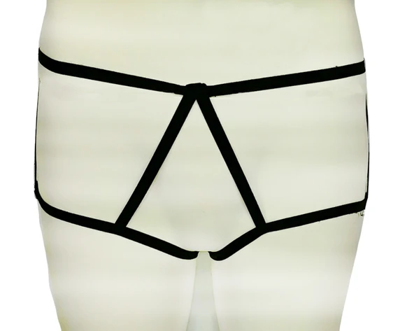 ASM0169 Kadın Siyah Karamis Şort