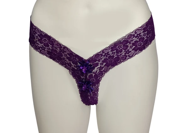 ASM0256 Bayan Mor Lindown Dantel String