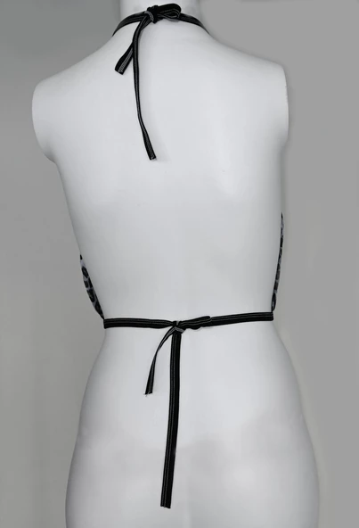 ASM0257 Bayan Lepoar Lisa Kafes Büstier - 6