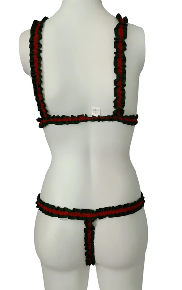 ASM0185 Bayan Guccili Özel Şerit Bralet Südyen Takım - 4