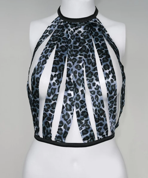 ASM0257 Bayan Lepoar Lisa Kafes Büstier - 4