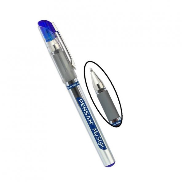 Mavi My Sing İmza Kalemi 1,00 mm 1 Adet ve Yedek 2 Adet Pensan My Sing Pilot Kalem Seti - 2