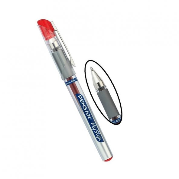 Kırmızı My Sing İmza Kalemi 1,00 mm 1 Adet ve Yedek 2 Adet Pensan My Sing Pilot Kalem Seti - 2