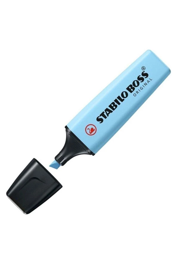Stabilo Boss Fosforlu İşaretleme Kalemi Pastel Esintili Mavi (10 Lu Paket)