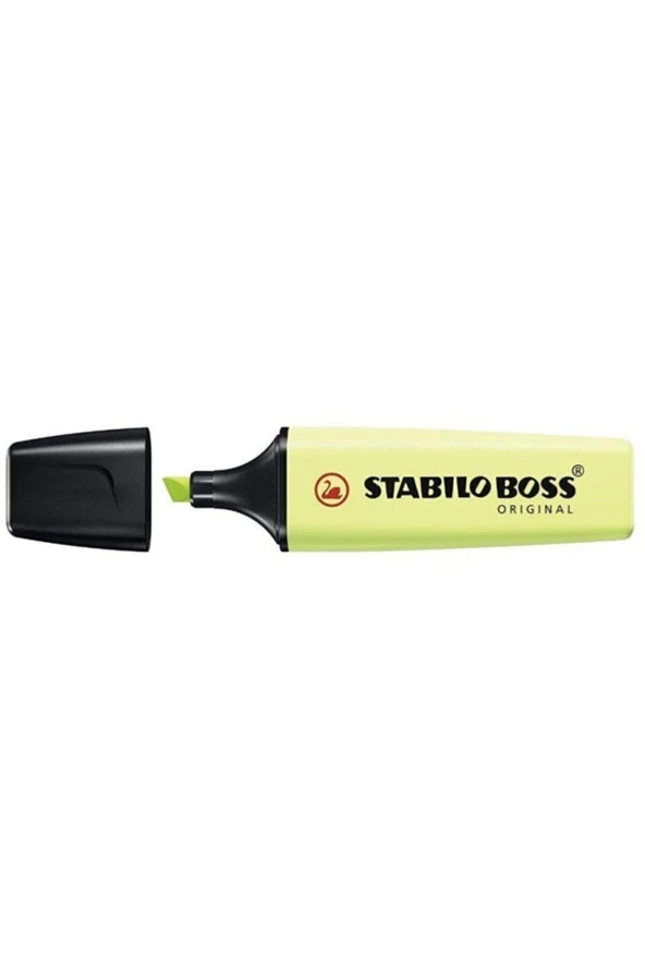 Stabilo Fosforlu Kalem Boss Original Pastel Açık Yeşil İşaretleme Kalemi (10 Lu Paket)