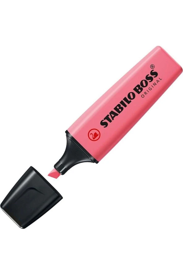 Stabilo Boss Original Pastel Gülpembe Fosforlu İşaretleme Kalemi (10 Lu Paket)
