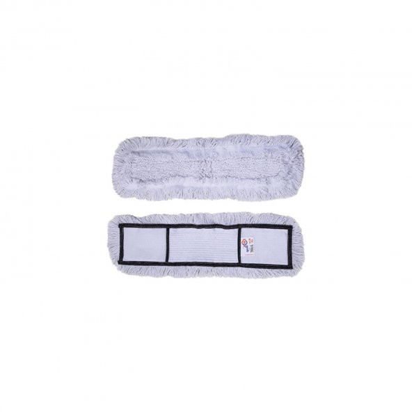 Nemli Palet Yedek Mop Paspas 50 Cm. / Nem Alıcı Mop - Pamuklu / Beyaz - 10 Adet - 3