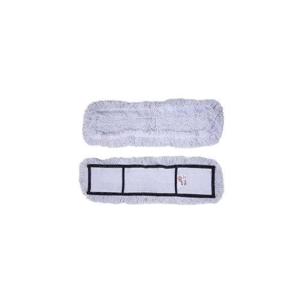 Nemli Palet Yedek Mop Paspas 50 Cm. / Nem Alıcı Mop - Pamuklu / Beyaz - 5 Adet - 4