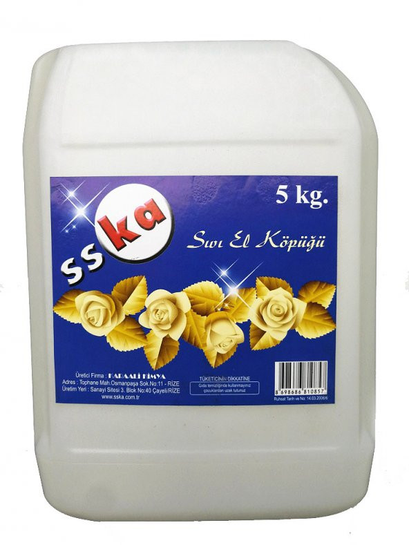 Sska Sıvı El Köpüğü - Köpük Sabun - Köpük El Temizleme Sıvısı - 5 Kg. - Bidon