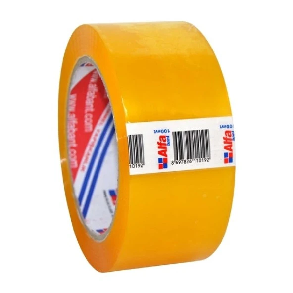 Alfa Bant Şeffaf Koli Bandı / 45 mm x 100 Metre / 6'lı Paket - Resim 2