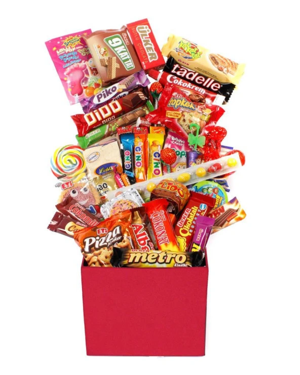 23 Nisan Nostaljik Özel Kırmızı Hediye Kutusu Mega Boy