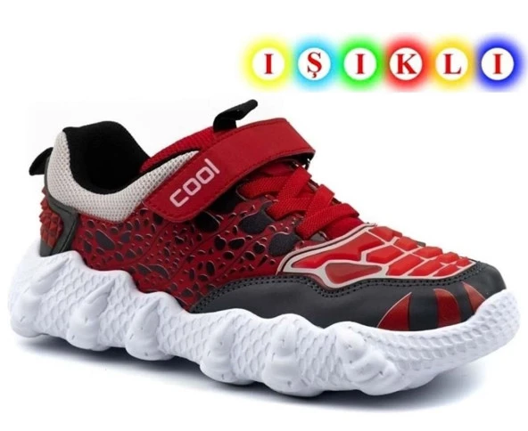 Cool Godzilla Dinazor Full Ortapedik Işıklı Çocuk Spor Ayakkabı