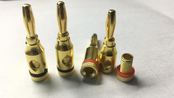 Kaliteli Banana Hoparlör Jackı Gold 4 Adet