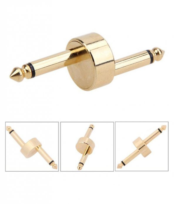 6.3 mm Mono Erkek - Erkek Kaliteli Yuvarlak Ara Aparat - 2