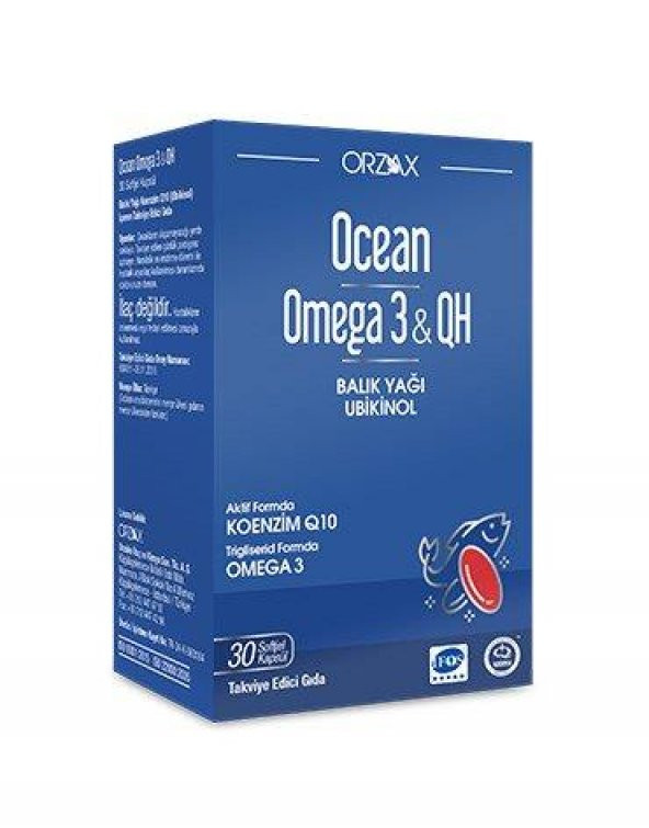 Omega 3 & QH Takviye Edici Gıda 30 Kapsül