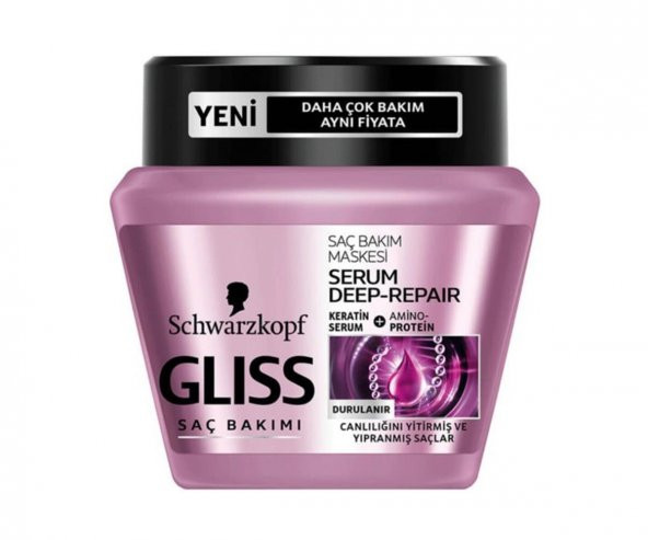 Gliss Saç Maskesi Serum Onarıcı Maske 300 ml