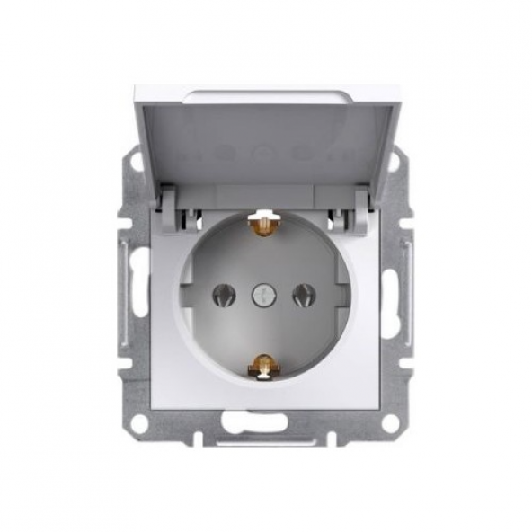 Schneider Asfora Kapaklı Topraklı Priz çerçevesiz EPH3170121 ürün görseli