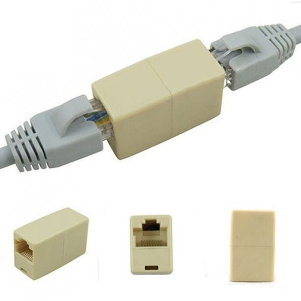 Adsl Kablo Uzatma Aparatı Rj45 Ek Cat5 Cat6 Ara (Köprü) - Gri - 4