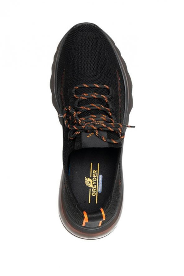 Greyder 15381 Erkek Spor Ayakkabı Siyah Turuncu 40-45 - 4