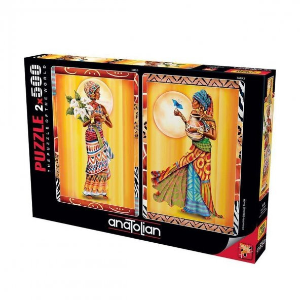 Anatolian Puzzle 3619  Afrikalı Kadınlar / 2 x 500 Parça Puzzle