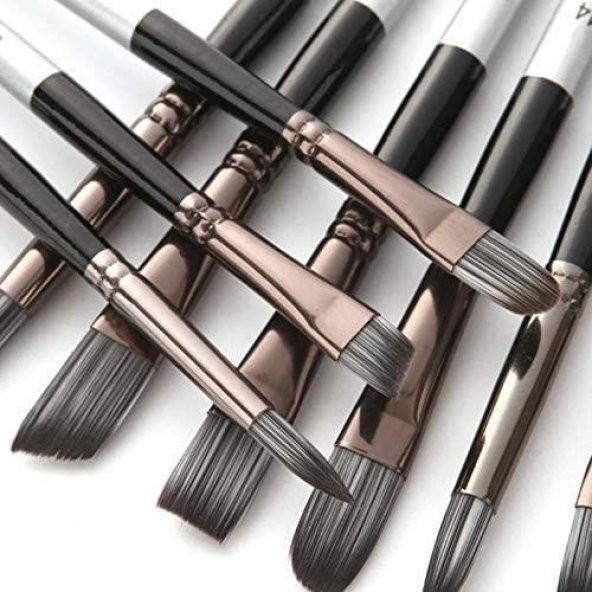 Valkyrie 24 Adet Profesyonel Boya Fırça Seti Gri - 5