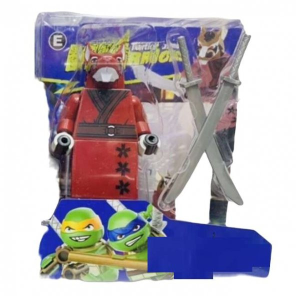 Usta Splinter Ninja Kaplumbağalar Yapı Oyuncağı Figür 8 cm