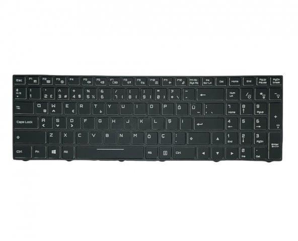 Monster N250JU, N250LU Notebook Klavyesi Siyah TR Backlit Ver.1