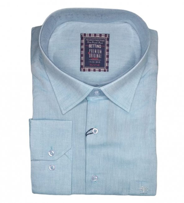 Erkek Büyük Beden Battal Boy Uzun Kol Klasik Kesim Gömlek - 3