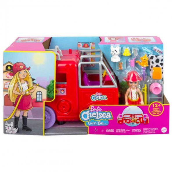 Barbie Chelsea İtfaiye Aracı HCK73 - 7
