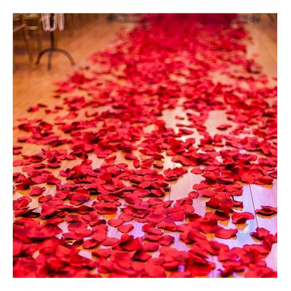 YAPAY KIRMIZI GÜL YAPRAĞI