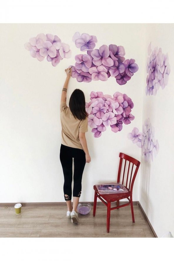 Canvas Arnavut Kaldırımlı Taş Sokaklar Sayılarla Boyama Seti  Duvar Sticker Rulo 50 x 65 cm - 4