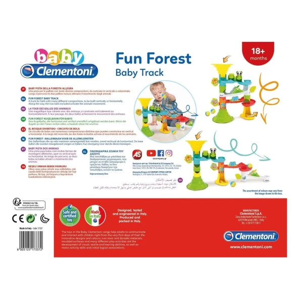 Baby Clementoni Eğlence Orman Parkuru Top Pisti - 2