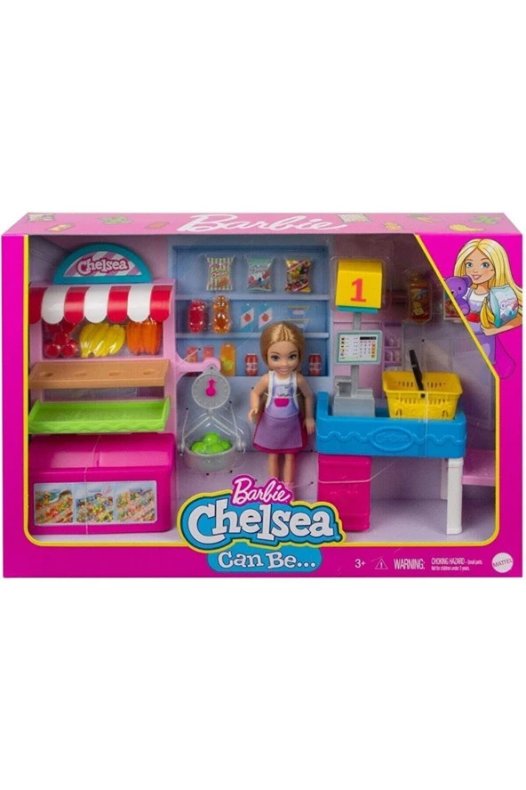Barbie Chelsea Meslekleri Öğreniyor Market Çalışanı Chelsea ve Oyun Seti ürün görseli