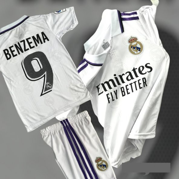 Benzema Real Madrid  Çocuk Futbol Forma Takımı