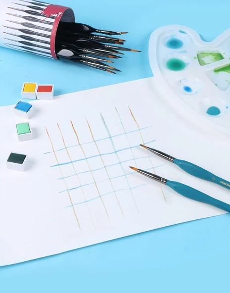 Valkyrie Giorgione 15 Adet Profesyonel Boya Fırça Seti - Resim 4